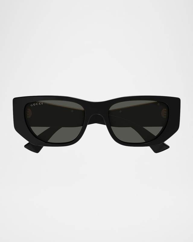 Subtle Web 53mm Geometric Acetate Sunglasses